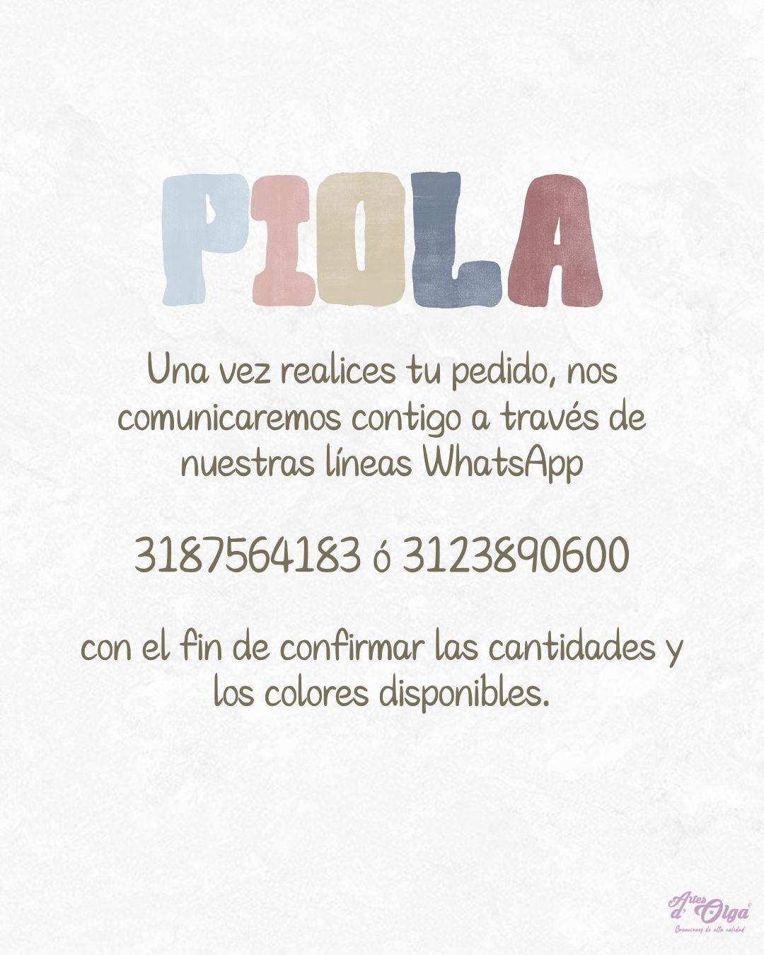 Tener en cuenta