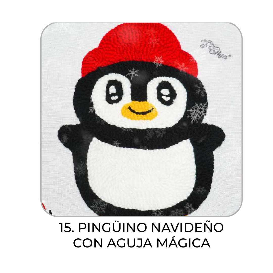 15 – Pingüino navideño