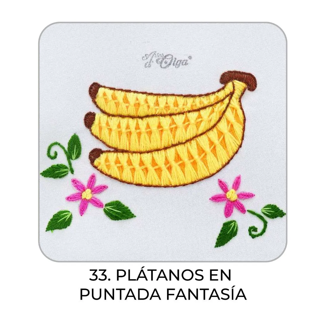 33 – Plátanos en puntada fantasía_10