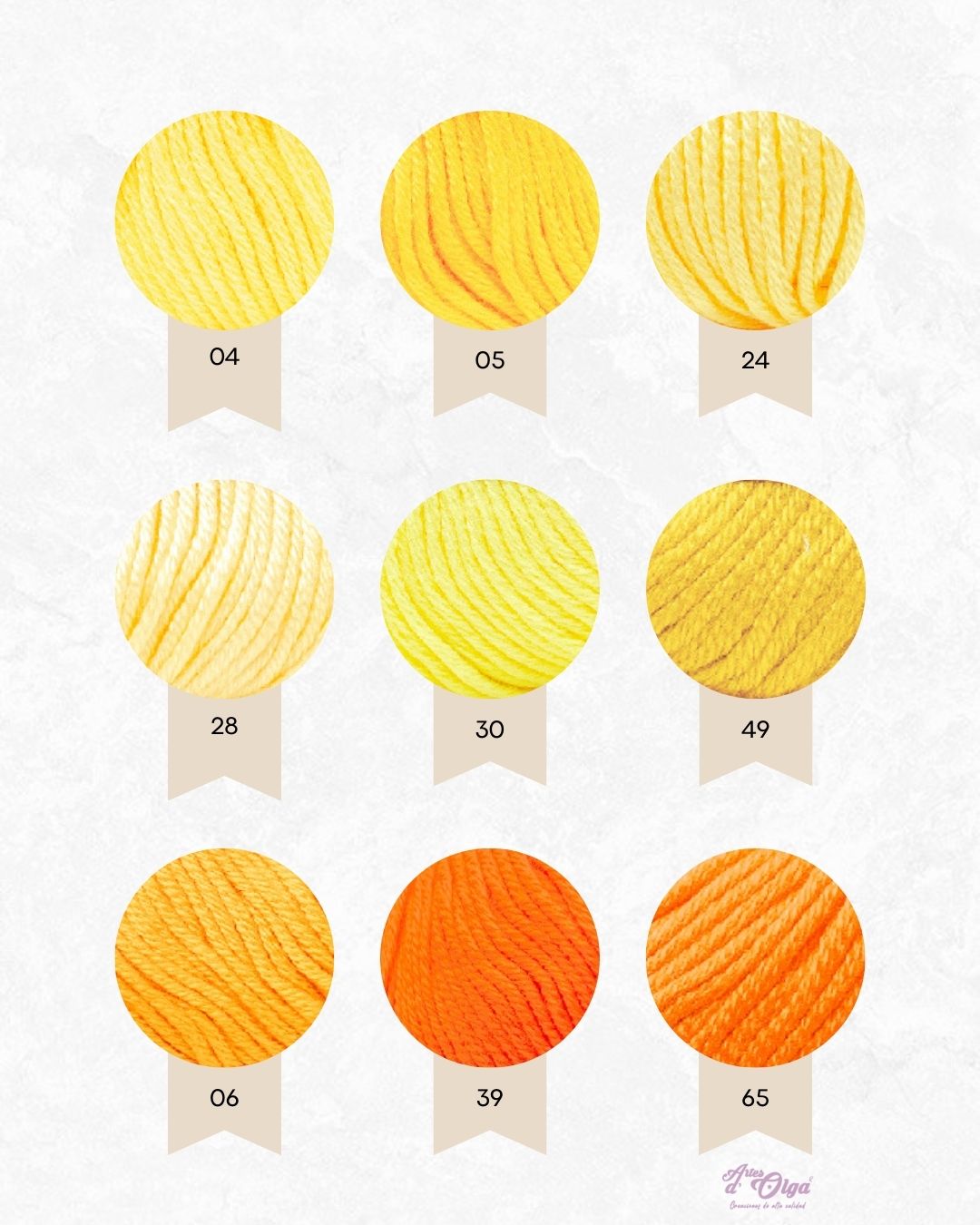 Amarillos y Naranjas