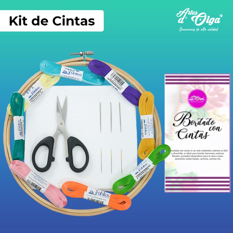 Kit De Bordado Con Cintas – Artesd'Olga - Kits De Bordados