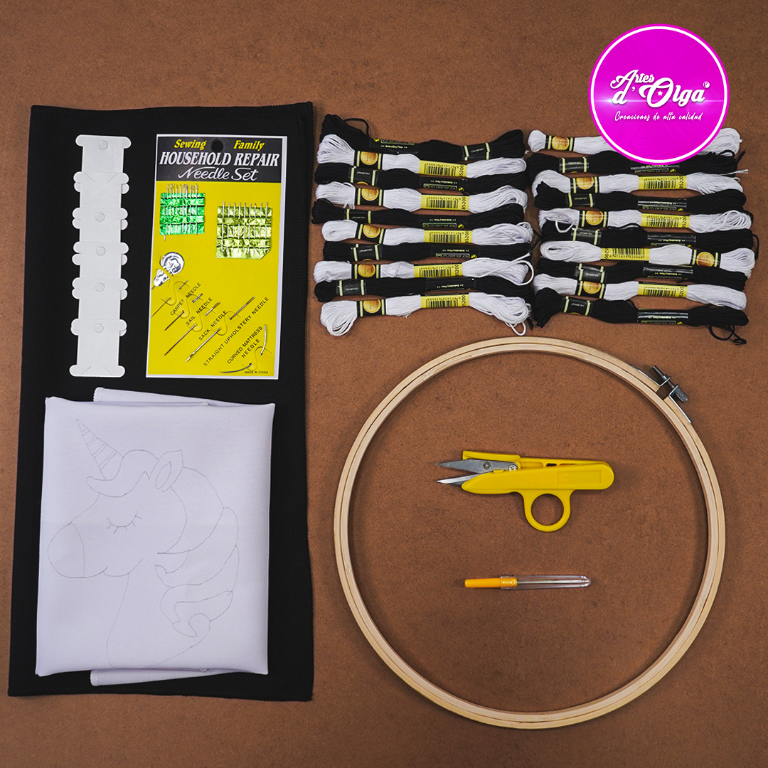 AOKE Kit de bordado para principiantes, paquete de 3 kits de bordado para  adultos con patrones de bordado, aros de bordado, 28 instrucciones básicas
