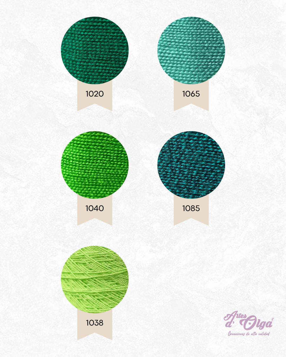 Verdes y Aguamarina